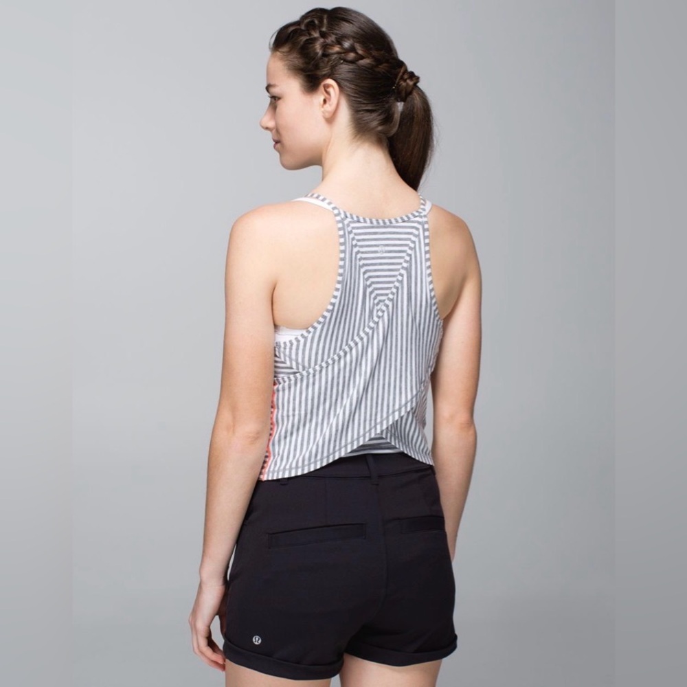 LULULEMON Women’s Vita Loca Striped Athletic Tank Top with Vitasea Fabric